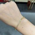 wholesale 18k Gold Plated S925 Silver 18mm Round Moissanite Minimalist Ins Style Horsehoe Bracelet for Stacking-0-4