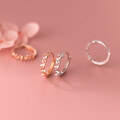wholesale S925 Sterling Silver Women's Butterfly Ear Clasps Ins Style Niche Design Sweet Heart Cute Earrings M02832-0-0