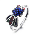 wholesale S925 Sterling Silver Enamel and Resin Koi Small Goldfish Ring and Earrings, Delicate and Artistic Ethnic Style Accessories-0-4