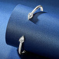18K Gold Plated S925 Silver Moissanite Water Drop Bangle for Cross-Border Live Streaming-0-0
