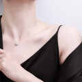 Silver Moissanite Necklace, 1 Carat Luxury Pendant for Live Stream Supply-0-2