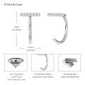 S925 Sterling Silver Minimalist Dual-Wear Ear Studs, Ins Style-0-29