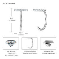 S925 Sterling Silver Minimalist Dual-Wear Ear Studs, Ins Style-Style O [Clearance Sale - Free Shipping] Silver  925 Silver