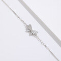 wholesale 925 Sterling Silver White Resin Butterfly Bracelet, Ins Style Minimalist Fresh and Sweet Temperament Niche Design Hand Accessory-0-3