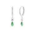 wholesale Sterling Silver S925 Teardrop Earrings for Women with Zirconia Ear Hoops Ear Clasps Cross-Border Light Luxury High-End Long Tassel Accessories-0-12