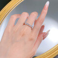 wholesale S925 Silver Full Four-Prong Setting Zirconia Ring, New Wholesale European and American Fashion Ring for Women-0-3