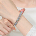 S925 Silver Full Diamond Moissanite Bracelet, Small-Batch Design Buckle, Direct Factory Export-0-2