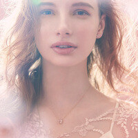 wholesale Rose Gold 925 Silver Cherry Blossom Natural Pink Crystal Carved Necklace Collarbone Chain for Attracting Romance-Sakura Rose Quartz Zirconia Necklace 925 Silver