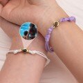 wholesale Metal material personalized photo projection bracelet commemorative color photo bracelet couple bracelet bracelet gift for good friends-0-2