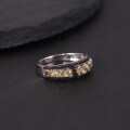 wholesale S925 Sterling Silver Amazon Bestselling Natural Topaz Ring with Crystal and Garnet, New Style-0-1