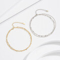 wholesale S925 Sterling Silver Minimalist Double-Layer Ankle Chain for Women Beach Foot Jewelry Wholesale-0-3