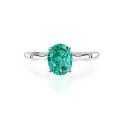 wholesale S925 Sterling Silver Live Stream Hit Women's Ring, Ins Style with Inlaid High-Carbon Diamond Ice-Cut Emerald, Ready for Wholesale-0-31