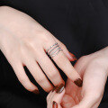 wholesale S925 Sterling Silver Retro Punk Multi-Layer Multi-Element Niche Design Street Open Adjustable Ring Unisex-0-2
