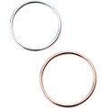 wholesale S925 Sterling Silver Plain Thin Band Stackable Ring Circle Pinky Ring Knuckle Ring J3670-0-4