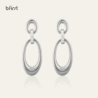 wholesale 925 Sterling Silver Geometric Light Gold New Korean Style Earrings for Women, Versatile High-End Hypoallergenic and Non-Fading-Sterling Silver Earrings 925 Silver