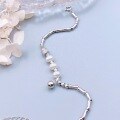 wholesale S925 Sterling Silver Bamboo Segment Crushed Silver Pearl Bracelet, Small Niche Exquisite Elegant High-End String Gift for Female Best Friends-0-2
