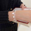 wholesale S925 Sterling Silver Heavy Work Handmade Bracelet for Women, Korean Dongdaemun New Style, Unique and Niche High-end Hand Accessory-0-4