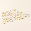 wholesale S925 Sterling Silver Minimalist Korean Plain Circle Round Ear Studs Light Surface Multiple Sizes Stackable Ear Hoops-0-2
