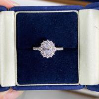 wholesale S925 Sterling Silver 1 Carat Four-Prong Classic Small Solitaire Full Circle European and American Cross-Border Bestseller Direct from Manufacturer-Red Corundum-CBJZ296 6