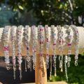 wholesale S925 Sterling Silver European and American INS New Women's Bracelet Dopamine Colorful Zircon High-End Fashion Versatile Series Jewelry-0-2