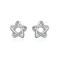 wholesale 925 Sterling Silver High-End Star Stud Earrings for Women, Petite and Hypoallergenic for Fresh Piercings, Korean-Style Minimalist Niche Cross-Border Jewelry-0-4