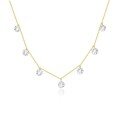 wholesale S925 Sterling Silver Minimalist Colored Zircon Necklace For Women,-0-4