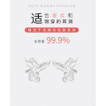 999 Silver Phoenix Rebirth Stud Earrings, 2025 New Small-Batch Elegant Women's Earrings-0-1