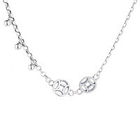 wholesale S925 Sterling Silver Retro Coin Pendant with Small Spheres, Unique New Chinese Style Necklace-YL380/approx. 6.7g>925 silver