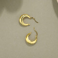wholesale 925 Silver Geometric Circle Ear Cuff For Women, Retro Minimalist Earrings For Round And Square Faces-0-5