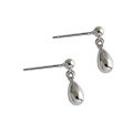 wholesale S925 Sterling Silver EB061 Korean Style Elegant Silver Ear Accessories INS Fashion Minimalist Exquisite Mini Drop Earrings for Women-0-4