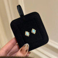 wholesale S925 silver gold-plated opal dreamy blue luxury elegant palace-style earrings-0-3