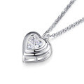 wholesale 925 Silver Heart Jewelry Necklace for Women, Cross-border Jewelry Heart-shaped Pendant Necklace, Pure Silver Accessories, Light Luxury Wholesale-0-4