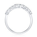 wholesale 18K Gold Adjustable Ash-Cut Lab-Grown Diamond Square Ring with Open Design-0-3
