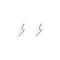 wholesale S925 Sterling Silver Small and Simple Lightning-shaped Stud Earrings, Minimalist Korean Style Fresh and Delicate Summer Women's Earrings G8975-0-4