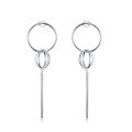wholesale 925 Sterling Silver Heavy Work Round Hollow Ear Hoops Ins Light Luxury High-end Sense European and American Pure Silver Earrings for Women-0-4