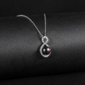 wholesale S925 Sterling Silver Natural Freshwater Pearl Necklace, Fashionable and Luxurious Personalized Elegance Collarbone Chain Pendant-0-2