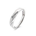 wholesale S925 Sterling Silver Forever Romantic Letter Couple Ring Simple Fashion Ins Style Versatile-0-6