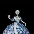 wholesale 925 Silver Gold-Plated High Carbon Diamond Dancing Fairy Royal Blue High Jewelry Women's Brooch-0-2