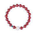 wholesale 925 Silver Handwoven New Chinese Style Hetian White Lotus Bead Purple Gold Sand Bracelet High Content Cinnabar Bead Bracelet for Women-0-4