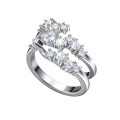 S925 Adjustable Stackable Moissanite Birthday Couple Ring-0-3