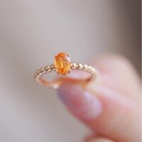 wholesale S925 Sterling Silver Red Elk All-Over Twist Minimalist Niche Versatile Ring for Women, French Commuter Style-BZ0430-Gold US size 7