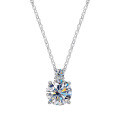 S925 Silver Moissanite Snake Year Pendant Necklace for Women-0-3