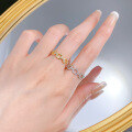 wholesale S925 Gold-Plated Silver New ZHUOZHIFANG Stackable Ring Women'sIns Style Ring Band for Drop Shipping-0-3