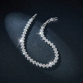 wholesale S925 silver irregular V-shaped bracelet fully set with 25mm round moissanite stones-0-2