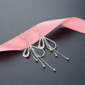 wholesale S925 Sterling Silver Niche Design Long Tassel Drop Earrings with Ear Hooks for Women, Cross-Border New Accessory-0-1