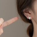 wholesale S925 Silver Fresh and Sweet Summer Butterfly Ear Clips, Elegant and Feminine Hoop Earrings G9218-0-3