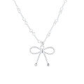 wholesale S925 Silver Korean-style Twist Braided Bow Ins Trendy Versatile Necklace for Women-0-4