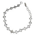 wholesale S925 Sterling Silver Korean Version Ins Minimalist Style Retro Cross Small Design Sense Simple Chain Bracelet for Women-0-4