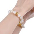 wholesale S925 Silver Moonstone Coiled Bracelet for Gentle, Ethereal, and Romantic Spring and Summer Wear, Minimalist Bracelet-0-4