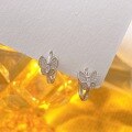 wholesale S925 Sterling Silver Full Diamond Butterfly Ear Clasp, Super Ethereal, Fashionable Niche Design, Elegant and High-End Earrings, Gift for Best Friend-0-3